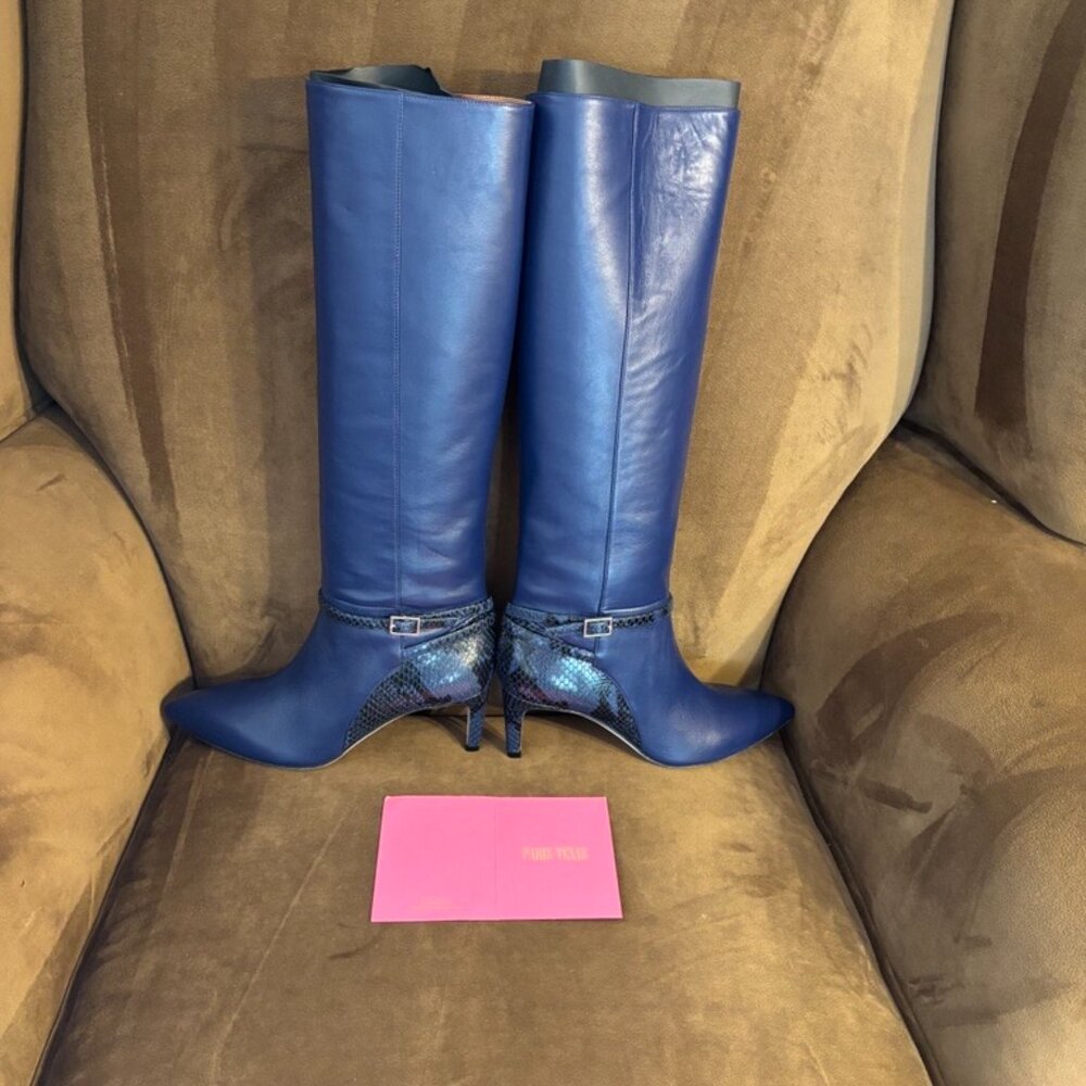 Paris Texas Leather Lauren Boot Midnight Size 37.5 - New with Box - Picture 5 of 7